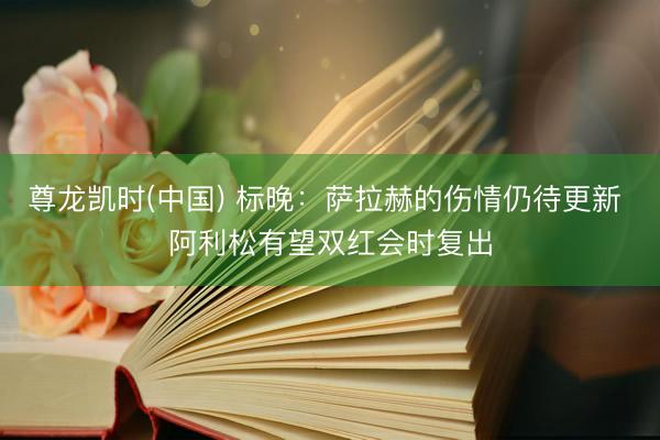尊龙凯时(中国) 标晚：萨拉赫的伤情仍待更新 阿利松有望双红会时复出