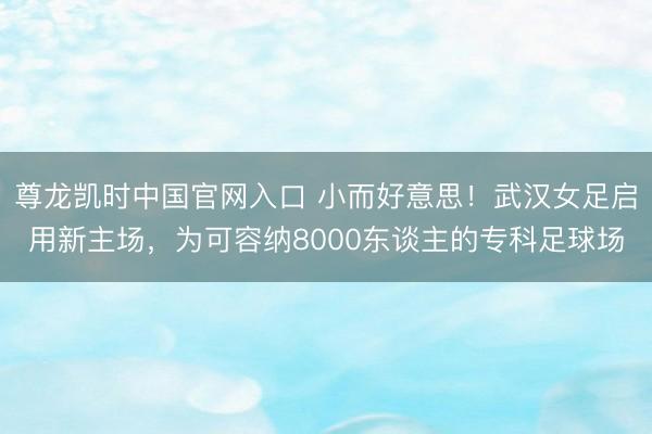 尊龙凯时中国官网入口 小而好意思！武汉女足启用新主场，为可容纳8000东谈主的专科足球场