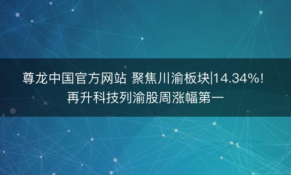 尊龙中国官方网站 聚焦川渝板块|14.34%! 再升科技列渝股周涨幅第一